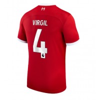Camiseta Liverpool Virgil van Dijk #4 Primera Equipación 2023-24 manga corta